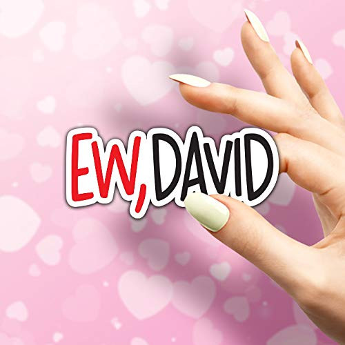 Ew David -  5 inch  Vinyl Decal Aesthetic Stickers Cute Stickers Car Bumper Stickers Laptop Decal Tablet Skins Waterbottle Stickers Hydroflask Sticker