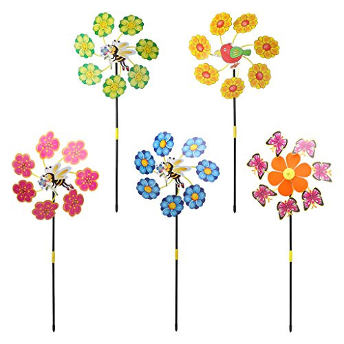 ForHe Wind Spinner 1 pc 3D Cute Animal Insect Bird Windmill Wind Spinner Whirligig for Home Garden Yard Party Decoration Kids Toy -Color Random