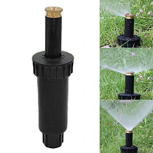 QIHONG 90 180 360 Degrees Adjustable Pop-up Lawn Sprinklers Retractable Irrigation Mist Spray Nozzle Dripper for Lawn Garden Yard Planter Beds