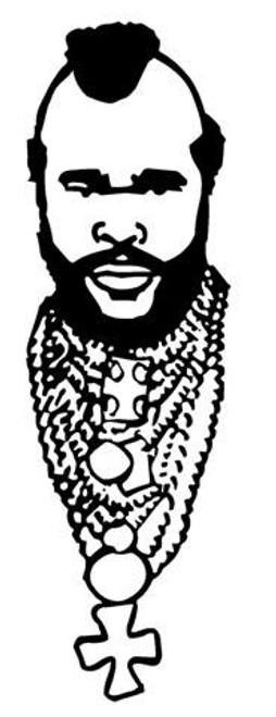 Mr T v2 Decal Sticker - Peel and Stick Sticker Graphic - - Auto Wall Laptop Cell Truck Sticker for Windows Cars Trucks Mr T v2 Decal Sticker - Peel and Stick Sticker Graphic - - Auto Wall Laptop Cell Truck Sticker for Windows Cars Trucks