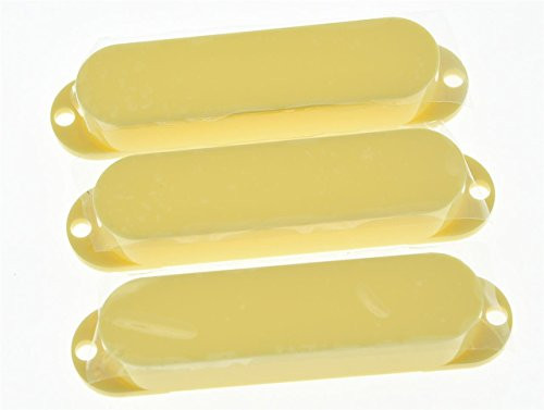 KAISH Cream ST Strat Closed Single Coil Pickup Cover Sealed Pickup Covers for Fender