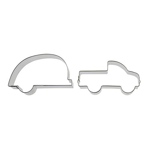 Lets Go Camping! Cookie Cutter 2 Piece Set HS0422 - Foose Cookie Cutters - US Tin Plated Steel Lets Go Camping! Cookie Cutter 2 Piece Set HS0422 - Foose Cookie Cutters - US Tin Plated Steel