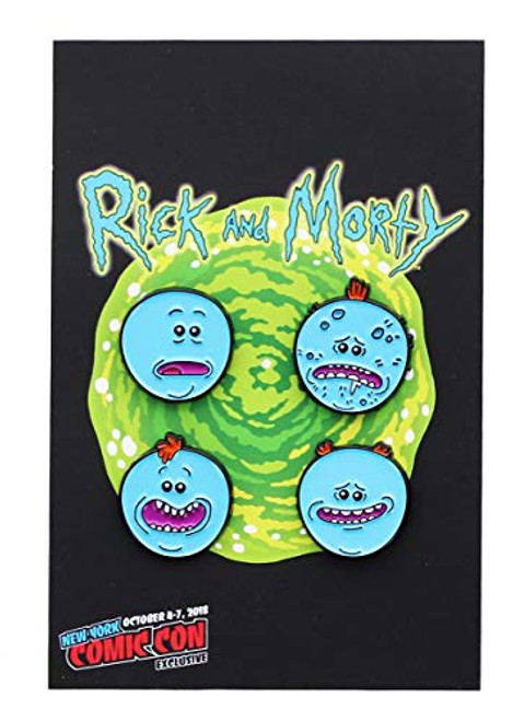 RICK AND MORTY Meeseeks Enamel Pin 4-Pack Green RICK AND MORTY Meeseeks Enamel Pin 4-Pack Green