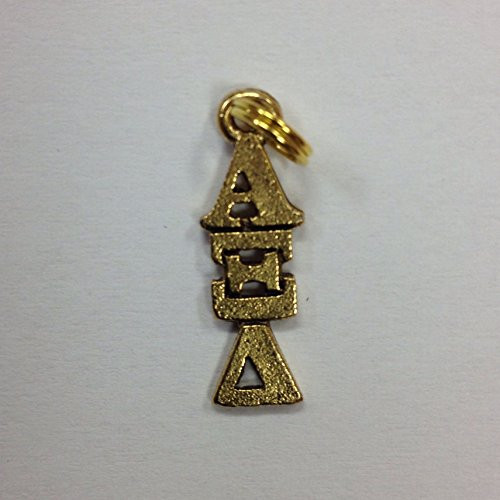 Alpha Xi Delta Sorority Lavaliere in Antique Gold  24K Gold Plated