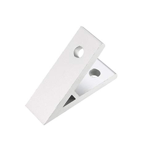 uxcell 2020 Aluminum Corner Brackets Profile Corner Joint Connectors Corner Braces  45 Degree Angle  3Pcs