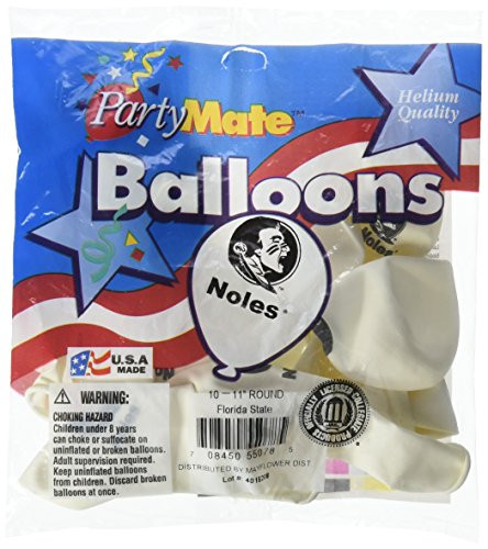 Pioneer Balloon Company 10 Count Florida State Latex Balloon, 11", Multicolor