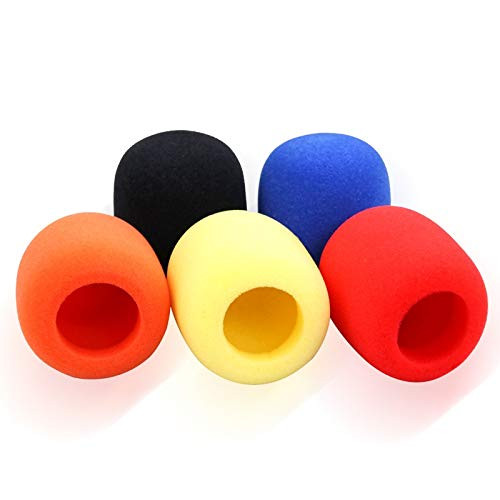 Bolymic Microphone Foam Isolation Shield Cover Windscreen for Shure SM58 BETA58 Handheld 5 Colors 5 Pack
