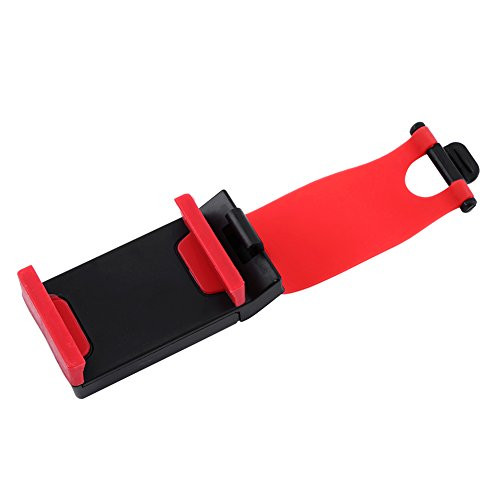 Aigid Car Steering Phone Holder - Universal Car Elastic Steering Wheel Clip Mount Holder Cradle Stand for Mobile Phone GPS