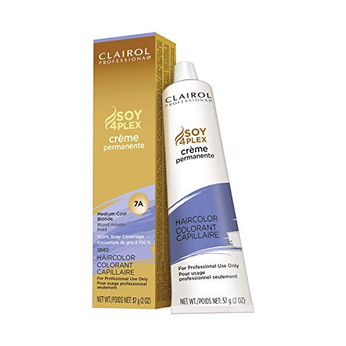 Clairol Professional Permanent Crème 7a Med Cool Blonde 2 oz.