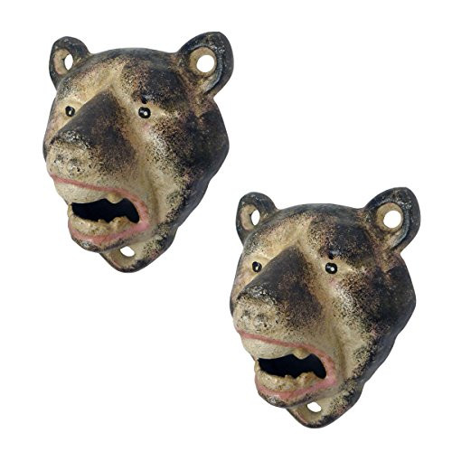 Design Toscano Lone Wolf Cast Iron Bottle Opener: Set of Two