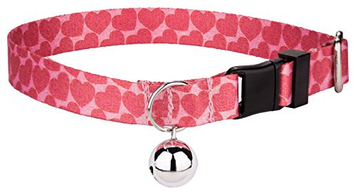 Country Brook Petz - Scrolling Hearts Cat Collar - Vibrant 125 Design Selection