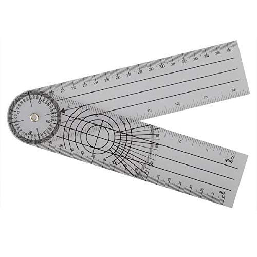 OKIl Professional 360 Degree Multi-Ruler Goniometer Angle Spinal Ruler
