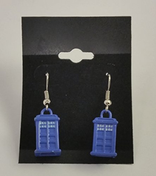 Doctor Who Tardis Earrings 3D