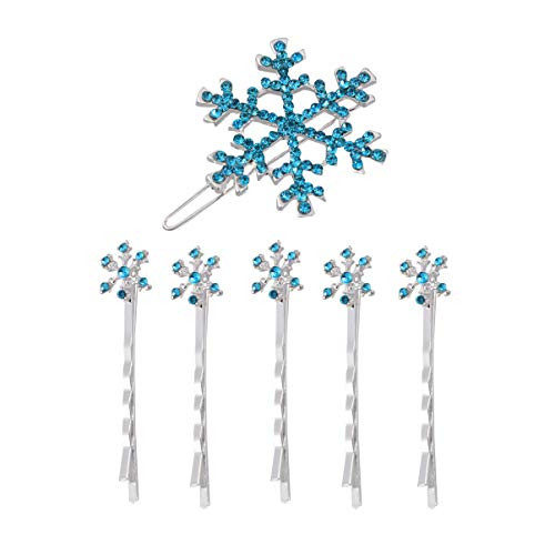 Beaupretty 6pcs Snowflake Hair Clips Snow Bobby Pins Rhinestones Wedding Hair Clips Barrettes Hair Accessories Beaupretty 6pcs Snowflake Hair Clips Snow Bobby Pins Rhinestones Wedding Hair Clips Barrettes Hair Accessories