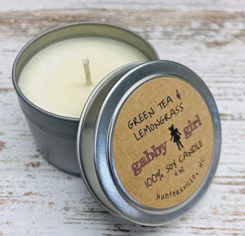 4oz Green Tea  and  Lemongrass Soy Candle