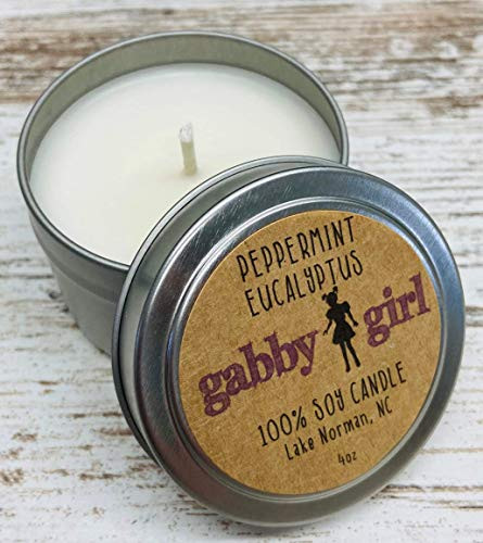 4oz Peppermint Eucalyptus Soy Candle