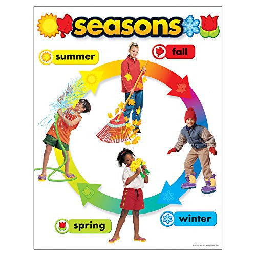 TREND ENTERPRISES INC. Seasons Learning Chart 17 inch x 22 inch