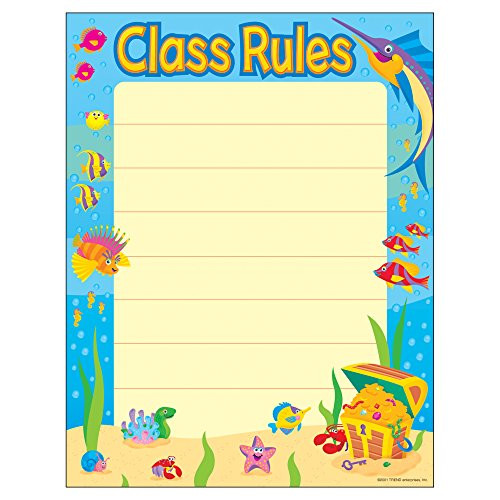 TREND ENTERPRISES INC. Class Rules Learning Chart 17 inch x 22 inch
