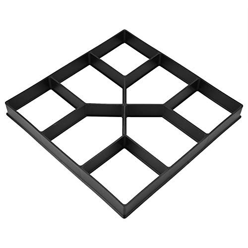 Greensen Walk Maker Reusable Concrete Path Maker Molds Square Stepping Stone Molds for Garden Yard Patio Lawn Pavement Molds DIY Walkway Pavement Paving Molds