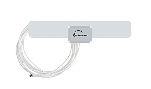 Digital Signal Indoor Leaf Flat TV Antenna For HDTV DTV HD VHF UHF FM AM FTA High Gain  25 Miles  White