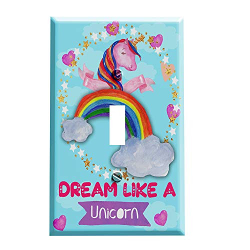 Dream Like a Unicorn Switchplate - Switch Plate Cover - 1 toggle