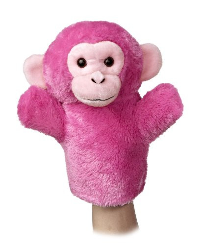 Aurora World Sleeve Chimp Plush Puppet, 10" Tall