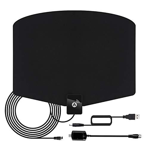 TV Antenna Indoor Amplified Digital HDTV Antenna 130 Miles Range Signal Booster for 4K 1080p Fire TV Stick Local Channels and All TV s TV Antenna Indoor Amplified Digital HDTV Antenna 130 Miles Range Signal Booster for 4K 1080p Fire TV Stick Local Channels and All TV s