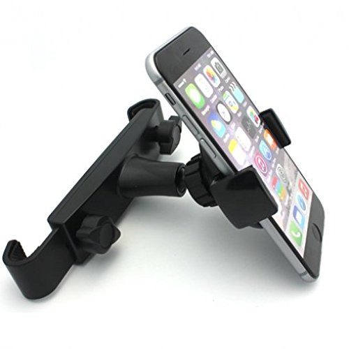Car Headrest Mount Back Seat Holder Rotating Dock Cradle for AT and T iPhone SE - AT and T ASUS ZenFone 2E - AT and T HTC Desire 610 - AT and T HTC Desire EYE