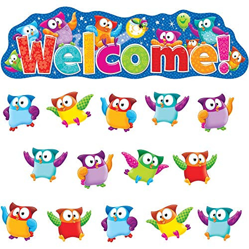TREND enterprises Inc. T-8367 Owl-Stars Welcome Bulletin Board Set
