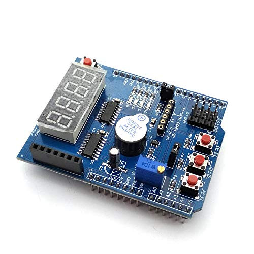 Multi Function Shield with Buzzer LM35 4 Digit Digital LED Expansion Board Module for Arduino R3 Lenardo Mega2560 DIY Kit