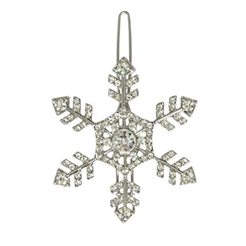 KESYOO Snowflake Hair Clips Snow Bobby Pins Crystals Hairpins Rhinestone Bridal Hair Clips Barrettes for Wedding Prom Banquet Party Favors Gift Silver KESYOO Snowflake Hair Clips Snow Bobby Pins Crystals Hairpins Rhinestone Bridal Hair Clips Barrettes for Wedding Prom Banquet Party Favors Gift Silver