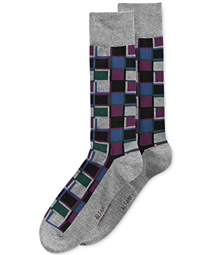Alfani Men s Printed Socks  Light Grey Multi Sock Size 10-13