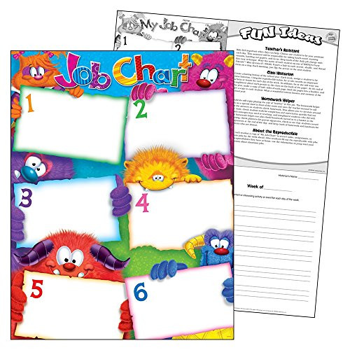 Trend Enterprises Inc. Job Chart Furry Friends Learning Chart