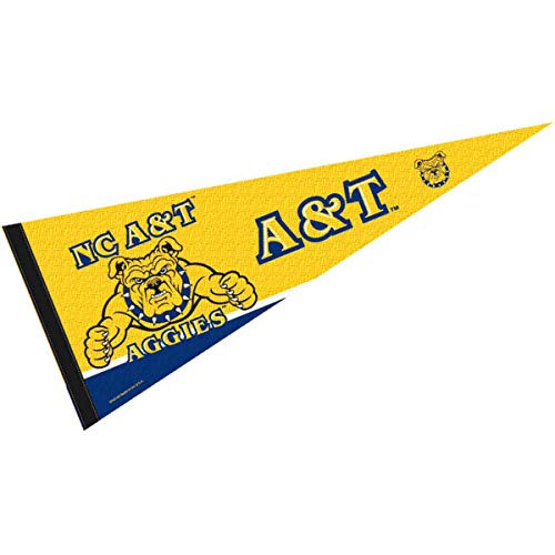 College Flags  and  Banners Co. North Carolina A and T Pennant Full Size Felt