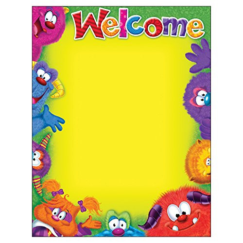 Trend Enterprises WelcomeBlank Furry Friends Learning Chart  1 Piece  17 inch x 22 inch