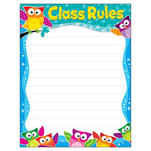 TREND enterprises Inc. Class Rules Owl-Stars Learning Chart 17 inch x 22 inch