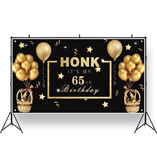 Tuoyi Happy Birthday Backdrop Banner HONK It s My 65th Birthday Banner Yard Sign 65th Birthday Background Banner for Your HONK Birthday Party 65 Years Tuoyi Happy Birthday Backdrop Banner HONK It s My 65th Birthday Banner Yard Sign 65th Birthday Background Banner for Your HONK Birthday Party 65 Years