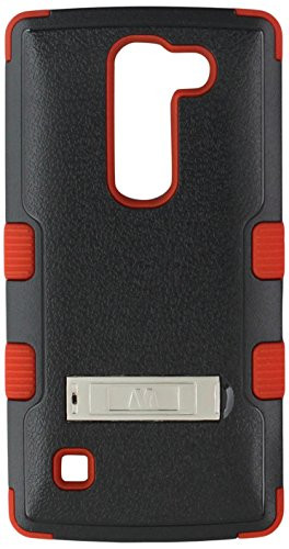 MyBat Cell Phone Case for LG Logos/H443 Escape 2 - Retail Packaging - Red/Black