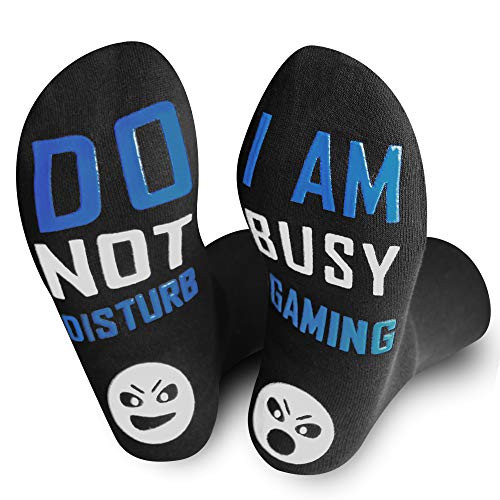 Gaming Socks I Am Busy Gaming Do Not Disturb gamer Funny gifts ideas for boysmengamerteenbrotherhusbanddadboyfriend