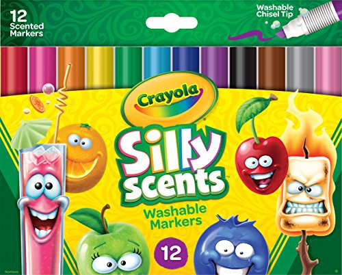 Crayola Silly Scents, Washable Scented Markers, 12 Ct Crayola Silly Scents, Washable Scented Markers, 12 Ct