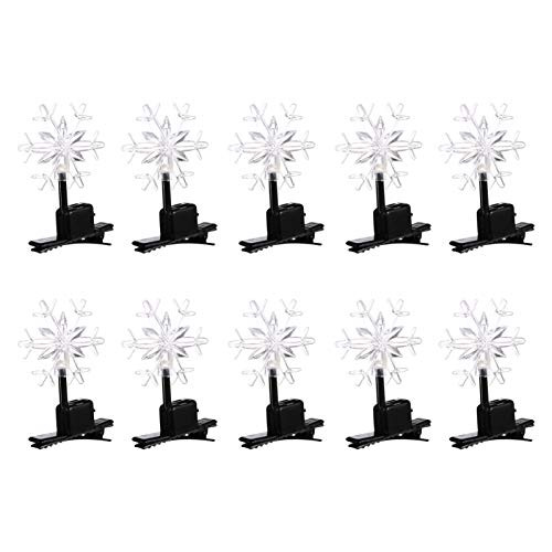 Beaupretty 10pcs Led Acrylic Snowflake Hair Clips Snowflake Alligator Hair Clips Luminous Hair Pins Barrettes for Christmas Holiday Party Random Style Beaupretty 10pcs Led Acrylic Snowflake Hair Clips Snowflake Alligator Hair Clips Luminous Hair Pins Barrettes for Christmas Holiday Party Random Style