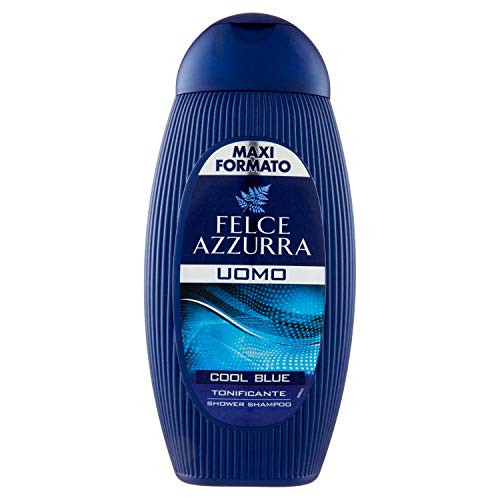 Felce Azzurra Shower Gel Shampoo Men Cool Blue 13.53 Ounces
