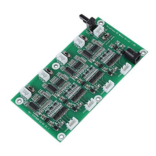 V BESTLIFE Brushless Motor Driver Board 4 Channels PWM Multi-Level Protection Brushless Motor Speed Controller Driver