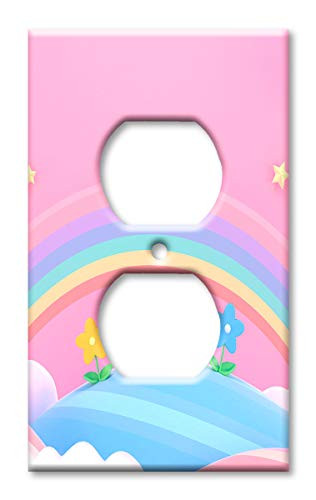 Art Plates Brand Electrical Outlet Cover Wall Switch Plate - Rainbow