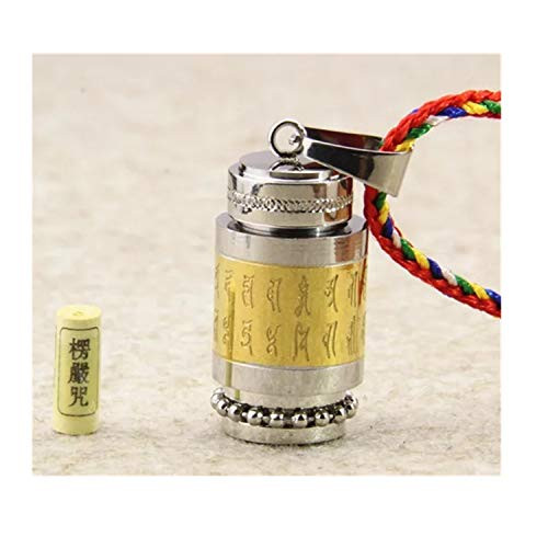 Om Mani Padme Hum Prayer Wheel Amulet with Tibet Mantra Pendant for Protection Om Mani Padme Hum Prayer Wheel Amulet with Tibet Mantra Pendant for Protection