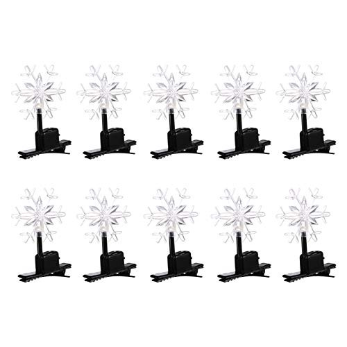 Beaupretty 10PCS Snowflake Hair ClipsChristmas Elk Antlers Hairpins Snowflake Bobby Pins Barrettes LED Hair Clips for Christmas Snowflake Beaupretty 10PCS Snowflake Hair ClipsChristmas Elk Antlers Hairpins Snowflake Bobby Pins Barrettes LED Hair Clips for Christmas Snowflake