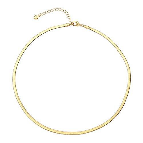 18k Gold Snake Chain Necklace?for Women 