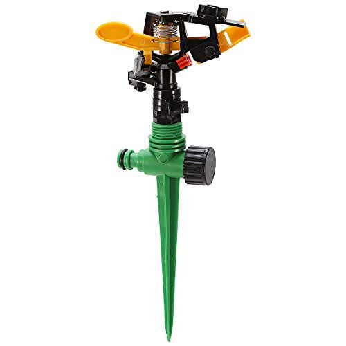 Yixius 360 Degree Rotating Sprinkler Garden Adjustable Rocker Sprinkler Sprinkler Garden Yard Watering Irrigation Round Lawn Sprinkler Sprinkler