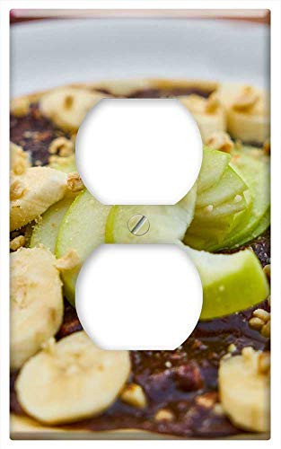 Switch Plate Outlet Cover - Sweet Chocolate Banana Apple Plate Candy 1