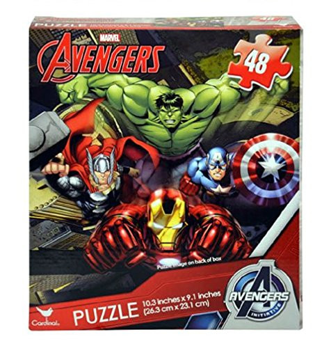 Avengers 48 Piece Puzzle (10 x 9 inches) HULK THOR CAPTAIN AMERICA IRON MAN Marvel Superheroes